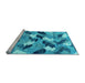 Sideview of Machine Washable Abstract Light Blue Modern Rug, wshabs2548lblu