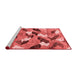 Modern Red Washable Rugs