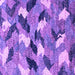 Square Machine Washable Abstract Purple Modern Area Rugs, wshabs2548pur