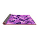 Sideview of Abstract Pink Modern Rug, abs2548pnk