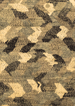 Abstract Brown Modern Rug, abs2548brn