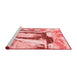 Modern Red Washable Rugs