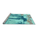 Sideview of Machine Washable Abstract Light Blue Modern Rug, wshabs2549lblu