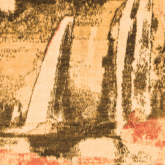 Abstract Orange Modern Rug, abs2549org