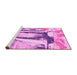 Sideview of Machine Washable Abstract Pink Modern Rug, wshabs2549pnk