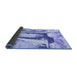 Sideview of Abstract Blue Modern Rug, abs2549blu