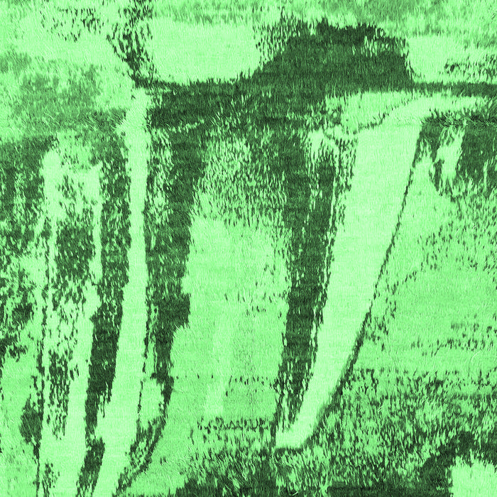 Machine Washable Abstract Emerald Green Modern Area Rugs, wshabs2549emgrn