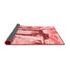 Abstract Red Modern Area Rugs