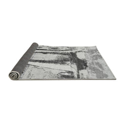Sideview of Abstract Gray Modern Rug, abs2549gry