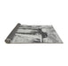 Sideview of Abstract Gray Modern Rug, abs2549gry