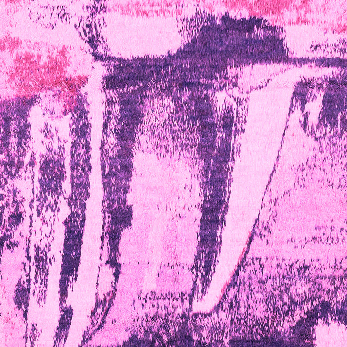 Machine Washable Abstract Pink Modern Rug, wshabs2549pnk