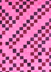 Checkered Pink Modern Rug, abs254pnk