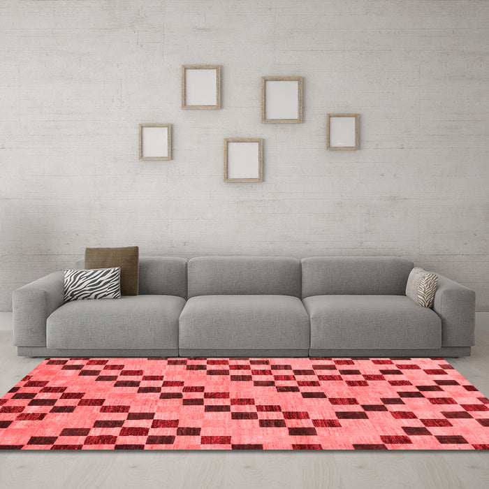 Modern Red Washable Rugs