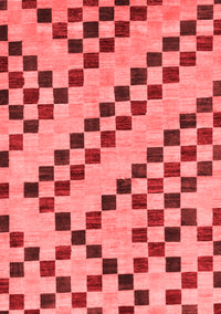 Checkered Red Modern Rug, abs254red