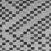 Square Machine Washable Checkered Gray Modern Rug, wshabs254gry