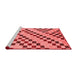 Modern Red Washable Rugs