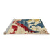 Sideview of Machine Washable Abstract Purple Rug, wshabs2550