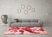 Modern Red Washable Rugs