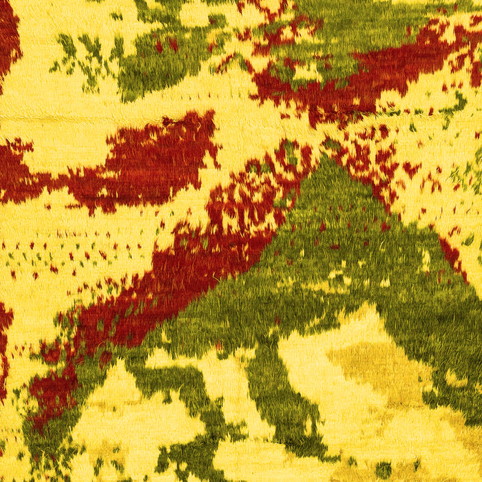 Machine Washable Abstract Yellow Modern Rug, wshabs2550yw