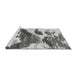 Sideview of Machine Washable Abstract Gray Modern Rug, wshabs2550gry