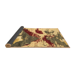 Sideview of Abstract Brown Modern Rug, abs2550brn