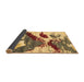 Sideview of Abstract Brown Modern Rug, abs2550brn