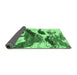 Sideview of Abstract Emerald Green Modern Rug, abs2550emgrn