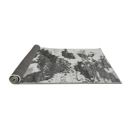 Sideview of Abstract Gray Modern Rug, abs2550gry