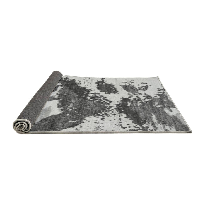 Sideview of Abstract Gray Modern Rug, abs2550gry