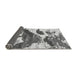 Sideview of Abstract Gray Modern Rug, abs2550gry