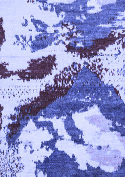 Abstract Blue Modern Rug, abs2550blu