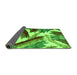 Sideview of Abstract Green Modern Rug, abs2551grn