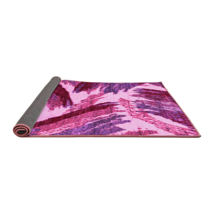 Sideview of Abstract Pink Modern Rug, abs2551pnk