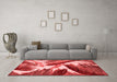 Modern Red Washable Rugs