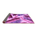 Sideview of Abstract Purple Modern Rug, abs2551pur