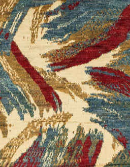 Abstract Dark Sienna Brown Modern Rug, abs2551