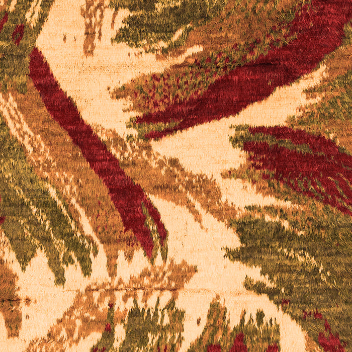 Machine Washable Abstract Orange Modern Area Rugs, wshabs2551org