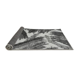 Sideview of Abstract Gray Modern Rug, abs2551gry