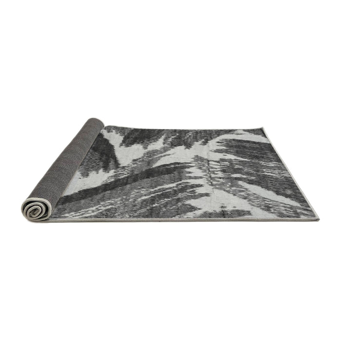 Sideview of Abstract Gray Modern Rug, abs2551gry