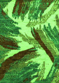 Abstract Green Modern Rug, abs2551grn