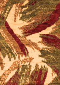 Abstract Orange Modern Rug, abs2551org