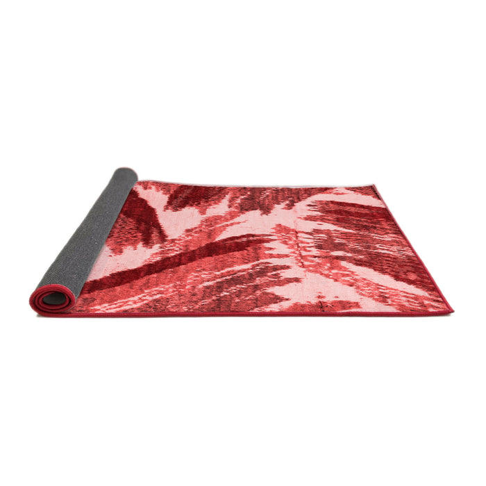 Abstract Red Modern Area Rugs
