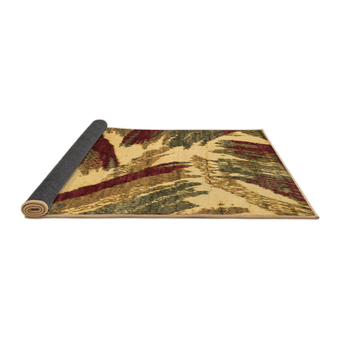 Sideview of Abstract Brown Modern Rug, abs2551brn