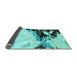 Sideview of Abstract Light Blue Modern Rug, abs2552lblu