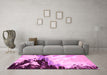 Machine Washable Abstract Pink Modern Rug in a Living Room, wshabs2552pnk