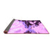 Sideview of Abstract Purple Modern Rug, abs2552pur