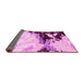 Sideview of Abstract Pink Modern Rug, abs2552pnk