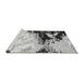 Sideview of Machine Washable Abstract Gray Modern Rug, wshabs2552gry