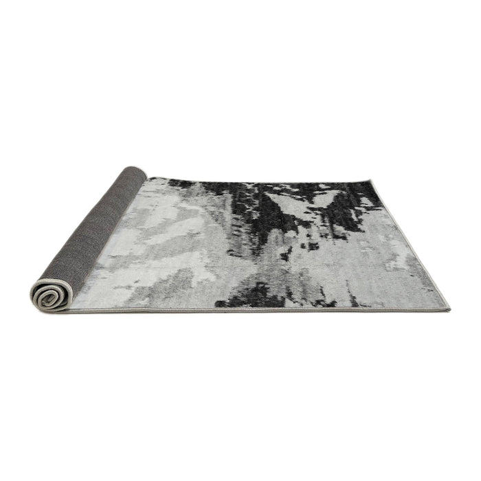 Sideview of Abstract Gray Modern Rug, abs2552gry
