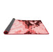 Abstract Red Modern Area Rugs